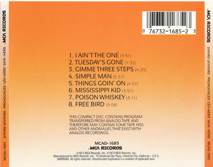 (Pronounced 'Lĕh-'nérd 'Skin-'nérd) (CD) | Near Mint (NM) Near Mint (NM) - ROCK / USED *NEAR MINT*