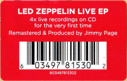 Live EP (CD) | Near Mint (NM or M-) Near Mint (NM or M-) - ROCK / USED *NEAR MINT*