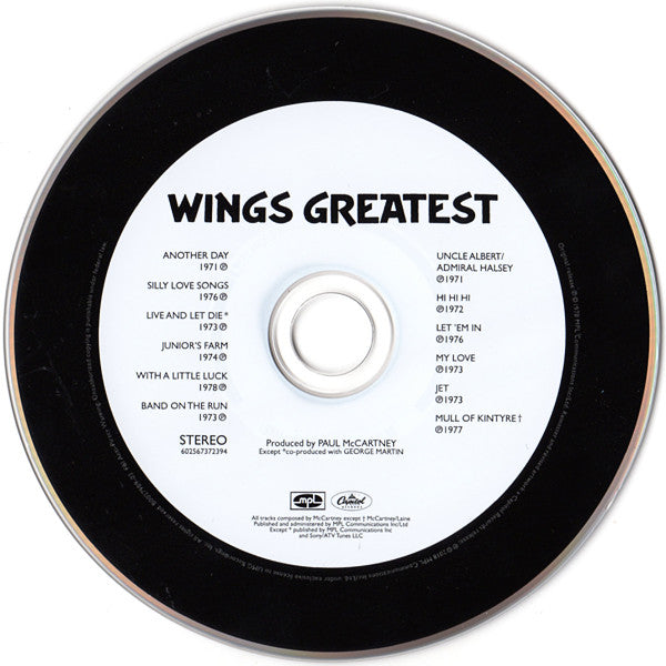 Wings Greatest (CD) | Near Mint (NM) Near Mint- (NM-) - ROCK / USED *NEAR MINT*