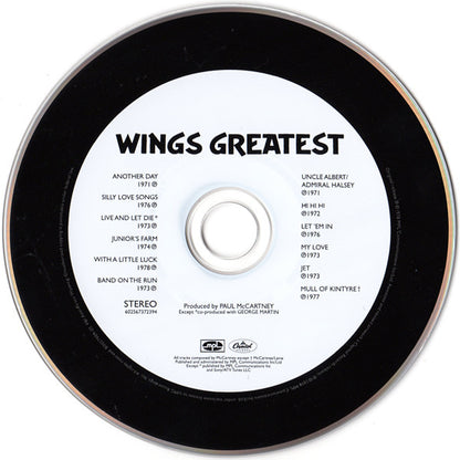 Wings Greatest (CD) | Near Mint (NM) Near Mint- (NM-) - ROCK / USED *NEAR MINT*
