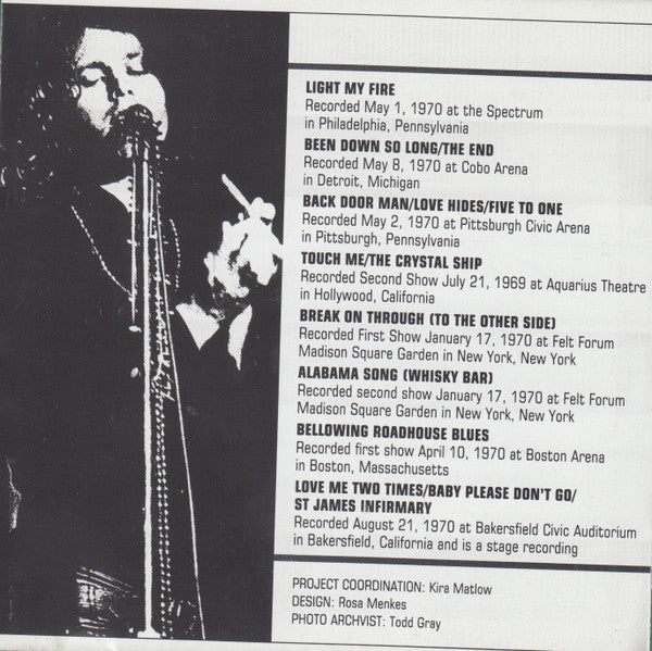 The Doors - Bright Midnight: Live In America (CD) | Mint (M) Mint (M) - ROCK / USED *NEAR MINT*