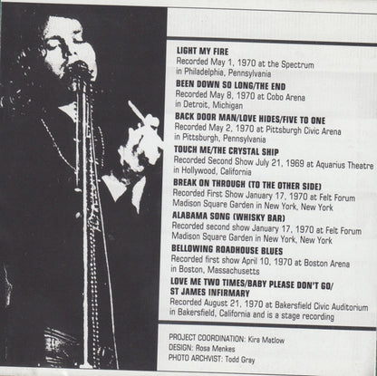 The Doors - Bright Midnight: Live In America (CD) | Mint (M) Mint (M) - ROCK / USED *NEAR MINT*