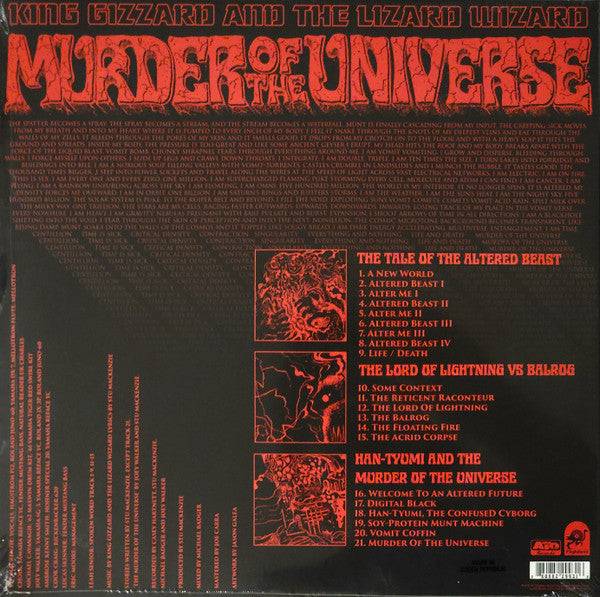 King Gizzard And The Lizard Wizard - Murder Of The Universe (VOMIT SPLATTER VINYL LP) | USED - ROCK / USED *NEAR MINT*