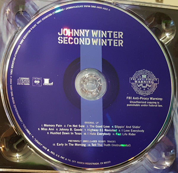 Johnny Winter - Second Winter (2xCD) | USED - ROCK / USED *NEAR MINT*