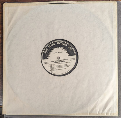Randy Spencer (3) - Your Shot's No Better Than Your Aim | Near Mint (NM) Near Mint (NM) - ROCK / USED *NEAR MINT*