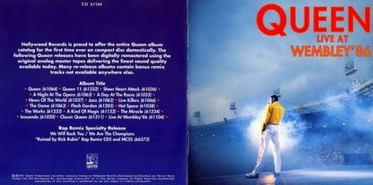 Queen - Live At Wembley '86 (2xCD) | Near Mint (NM) Excellent+ (EX+) - ROCK / USED *NEAR MINT*