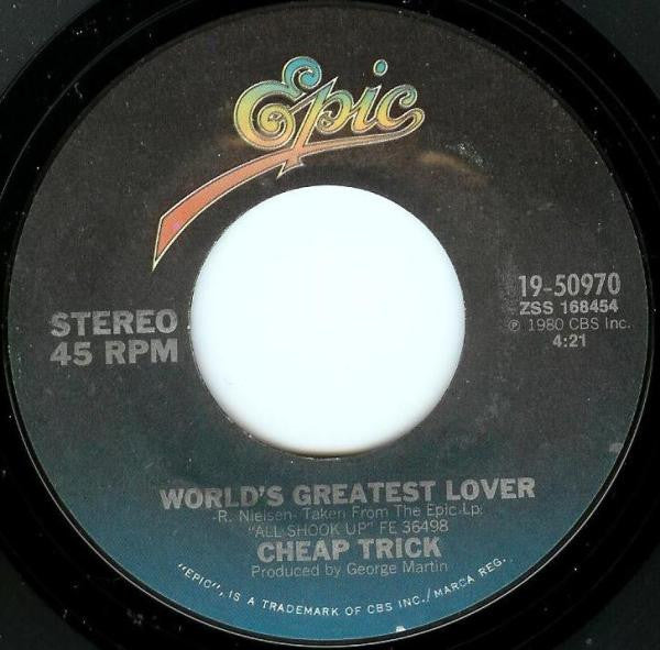 World's Greatest Lover (7") | Near Mint (NM or M-) Near Mint (NM or M-) - ROCK / USED *NEAR MINT*