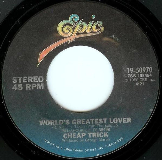 World's Greatest Lover (7") | Near Mint (NM or M-) Near Mint (NM or M-) - ROCK / USED *NEAR MINT*