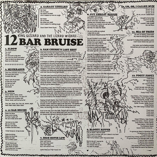 King Gizzard And The Lizard Wizard - 12 Bar Bruise (PINK PURPLE CLEAR SPLATTER VINYL LP) | USED - ROCK / USED *NEAR MINT*