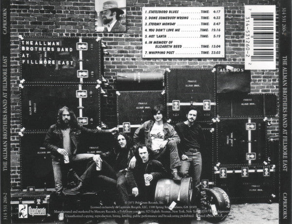 The Allman Brothers Band - The Allman Brothers Band At Fillmore East (CD) | Near Mint (NM) Near Mint (NM) - ROCK / USED *NEAR MINT*