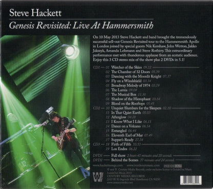 Steve Hackett - Genesis Revisited: Live At Hammersmith (3xCD / 2xDVD) | Near Mint (NM) Near Mint (NM) - ROCK / USED *NEAR MINT*