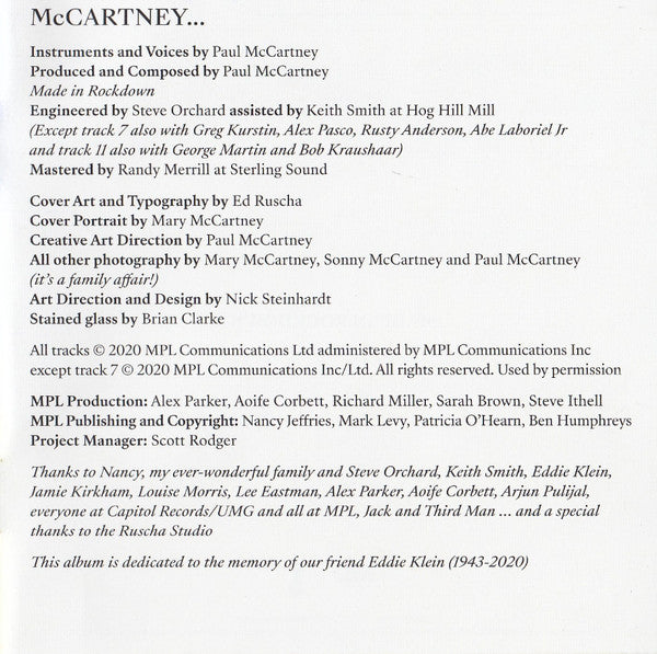 McCartney III (CD) | Near Mint (NM) Near Mint (NM) - ROCK / USED *NEAR MINT*