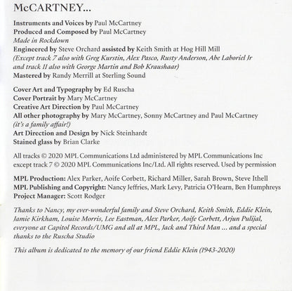 McCartney III (CD) | Near Mint (NM) Near Mint (NM) - ROCK / USED *NEAR MINT*
