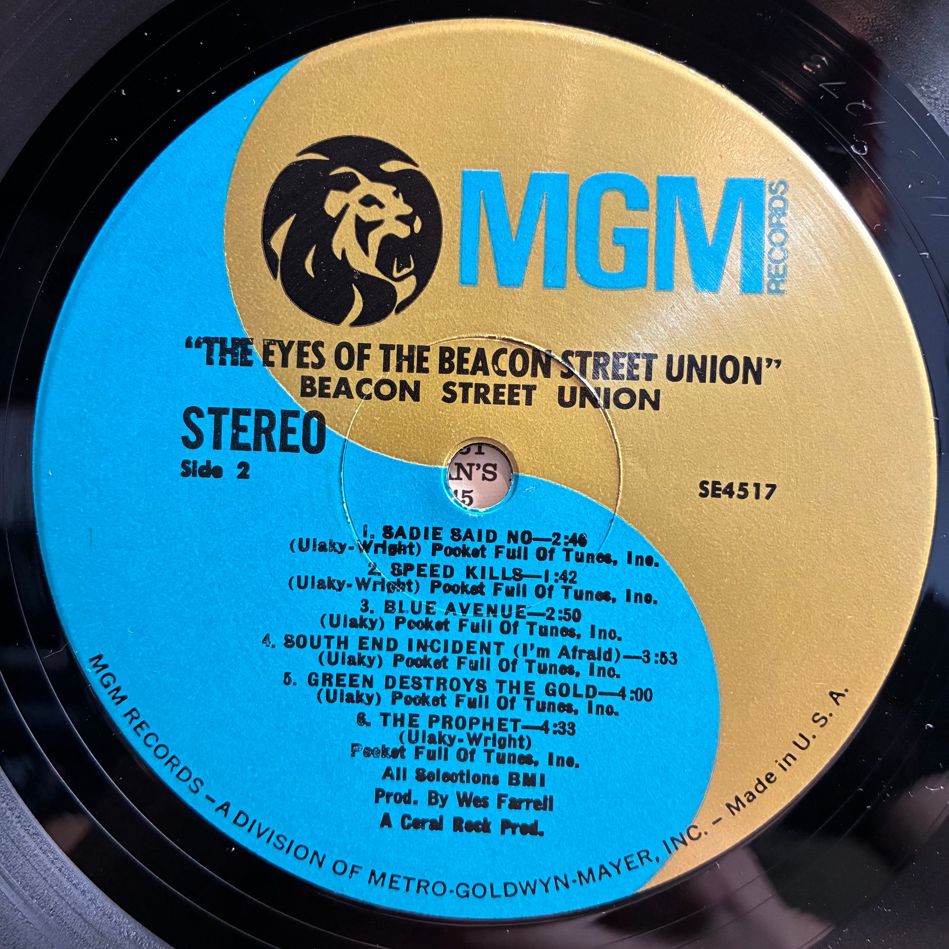 The Eyes Of The Beacon Street Union (VINYL) | Near Mint (NM or M-) Excellent (EX) - ROCK / USED *NEAR MINT*