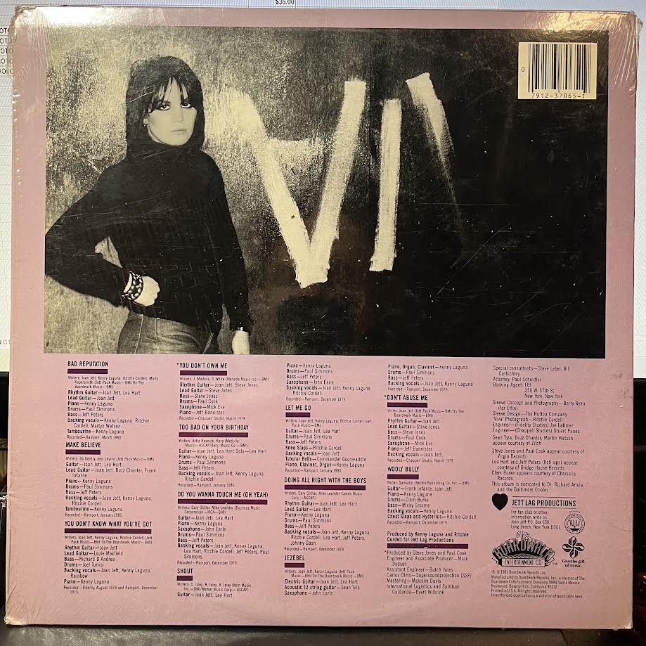 Bad Reputation (VINYL) | Near Mint (NM) Near Mint (NM) - ROCK / USED *NEAR MINT*