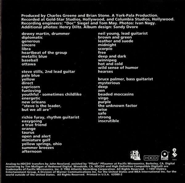 Buffalo Springfield (HDCD) | Near Mint (NM) Near Mint (NM) - ROCK / USED *NEAR MINT*