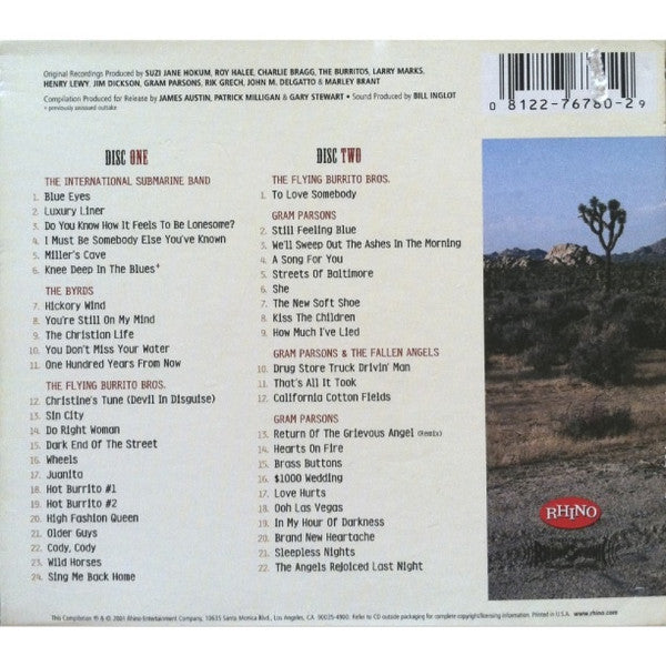 Gram Parsons - Sacred Hearts & Fallen Angels: The Gram Parsons Anthology (2x CD BOX) | Near Mint (NM) Near Mint (NM) - ROCK / USED *NEAR MINT*
