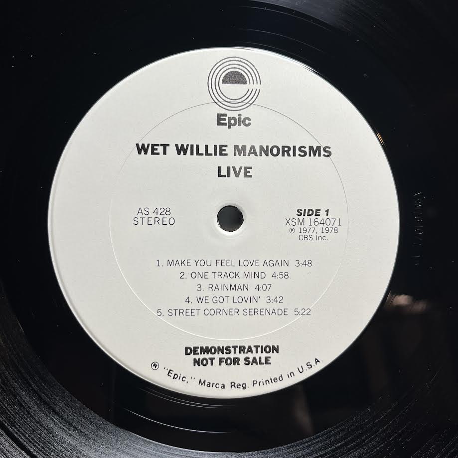 Manorisms Live (VINYL) | Near Mint (NM) Very Good Plus (VG+) - ROCK / USED *NEAR MINT*