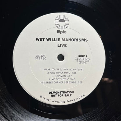 Manorisms Live (VINYL) | Near Mint (NM) Very Good Plus (VG+) - ROCK / USED *NEAR MINT*