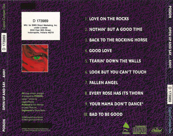 Open Up And Say....Ahh! (CD) | Near Mint (NM) Excellent (EX) - ROCK / USED *NEAR MINT*