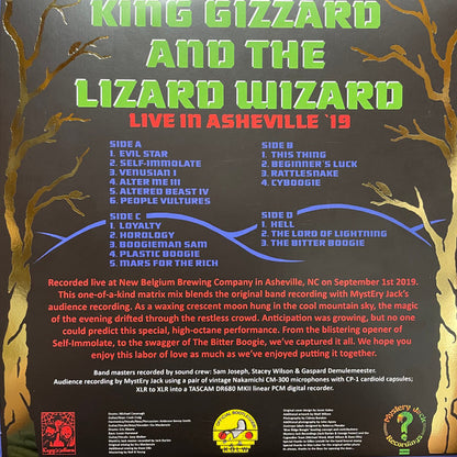 King Gizzard And The Lizard Wizard - Live In Asheville '19 (COLOR VINYL 2xLP) | USED - ROCK / USED *NEAR MINT*