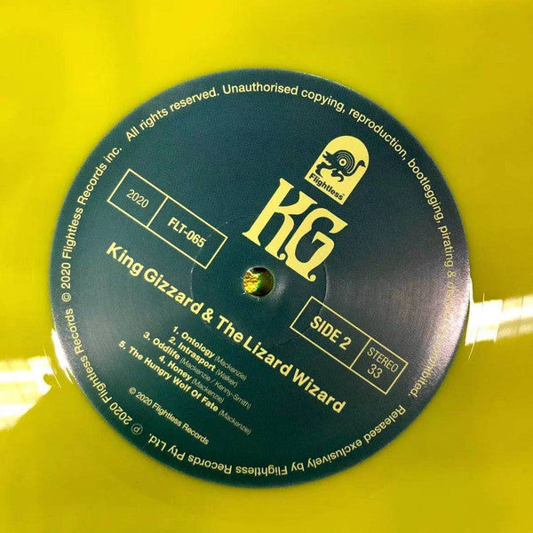 King Gizzard And The Lizard Wizard - K.G. (Explorations Into Microtonal Tuning Volume 2)(YELLOW VINYL LP) | USED - ROCK / USED *NEAR MINT*