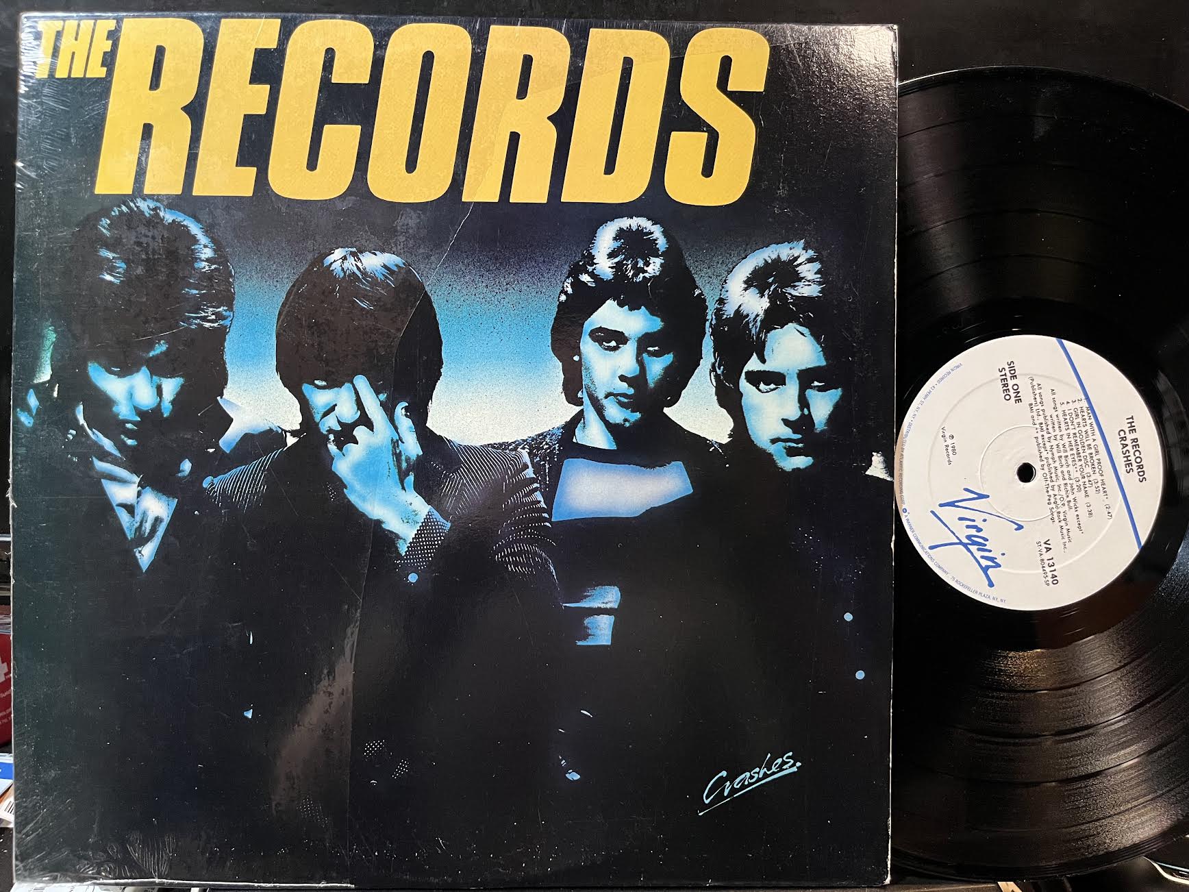 The Records - Crashes (VINYL) | Near Mint (NM) Near Mint (NM) - ROCK / USED *NEAR MINT*