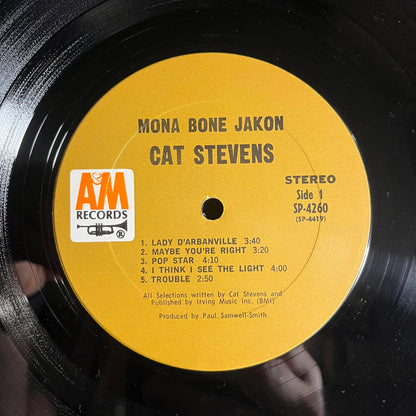 Cat Stevens - Mona Bone Jakon *PITMAN/SHRINK* | Near Mint (NM) Near Mint (NM) - ROCK / USED *NEAR MINT*
