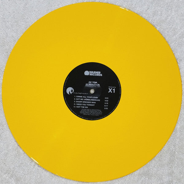 ZZ Top - Eliminator (YELLOW VINYL) | Near Mint (NM or M-) Near Mint (NM) - ROCK / USED * NEAR MINT*