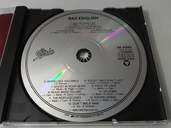 Bad English (CD) | Near Mint (NM or M-) Near Mint (NM or M-) - ROCK / USED *NEAR MINT