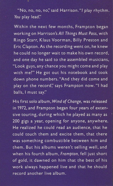 Peter Frampton - Classics Volume 12 *CASSETTE* | Near Mint (NM) Near Mint (NM) - ROCK / USED *NEAR MINT*