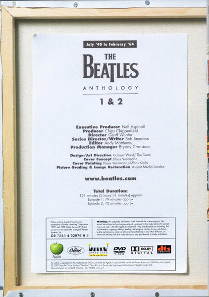 Anthology (DVD BOX - MISSING DISC 1) | - ROCK / USED *NEAR MINT*