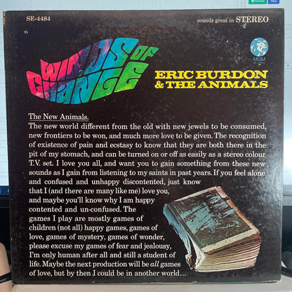 Eric Burdon & The Animals - Winds Of Change (VINYL) | Excellent+ (EX+) Excellent+ (EX+) - ROCK / USED *NEAR MINT*