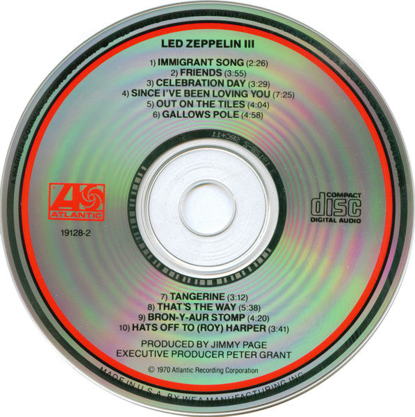 Led Zeppelin III (CD) | Near Mint (NM or M-) Near Mint (NM or M-) - ROCK / USED *NEAR MINT*