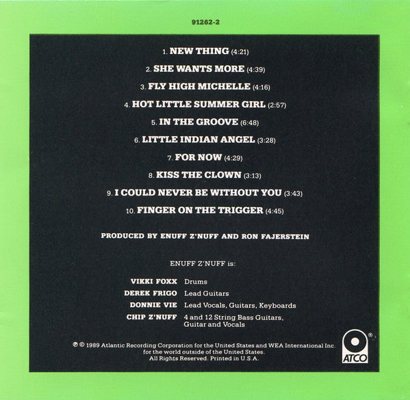 Enuff Z'nuff (CD) | Near Mint (NM or M-) Near Mint (NM or M-) - ROCK / USED *NEAR MINT*