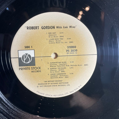 Robert Gordon (2) - Robert Gordon With Link Wray ( VINYL LP Private Stock ‎– PS 2030) | Near Mint (NM) Very Good Plus (VG+) - ROCK / USED *NEAR MINT*