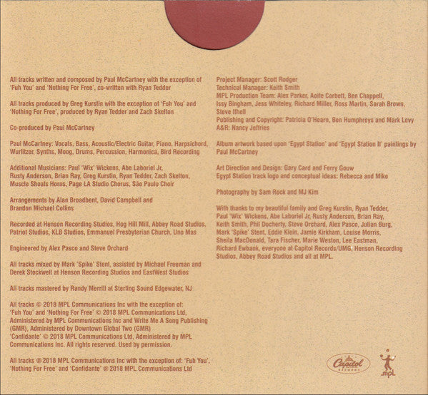 Paul McCartney - Egypt Station | Near Mint (NM) Near Mint (NM) - ROCK / USED *NEAR MINT*