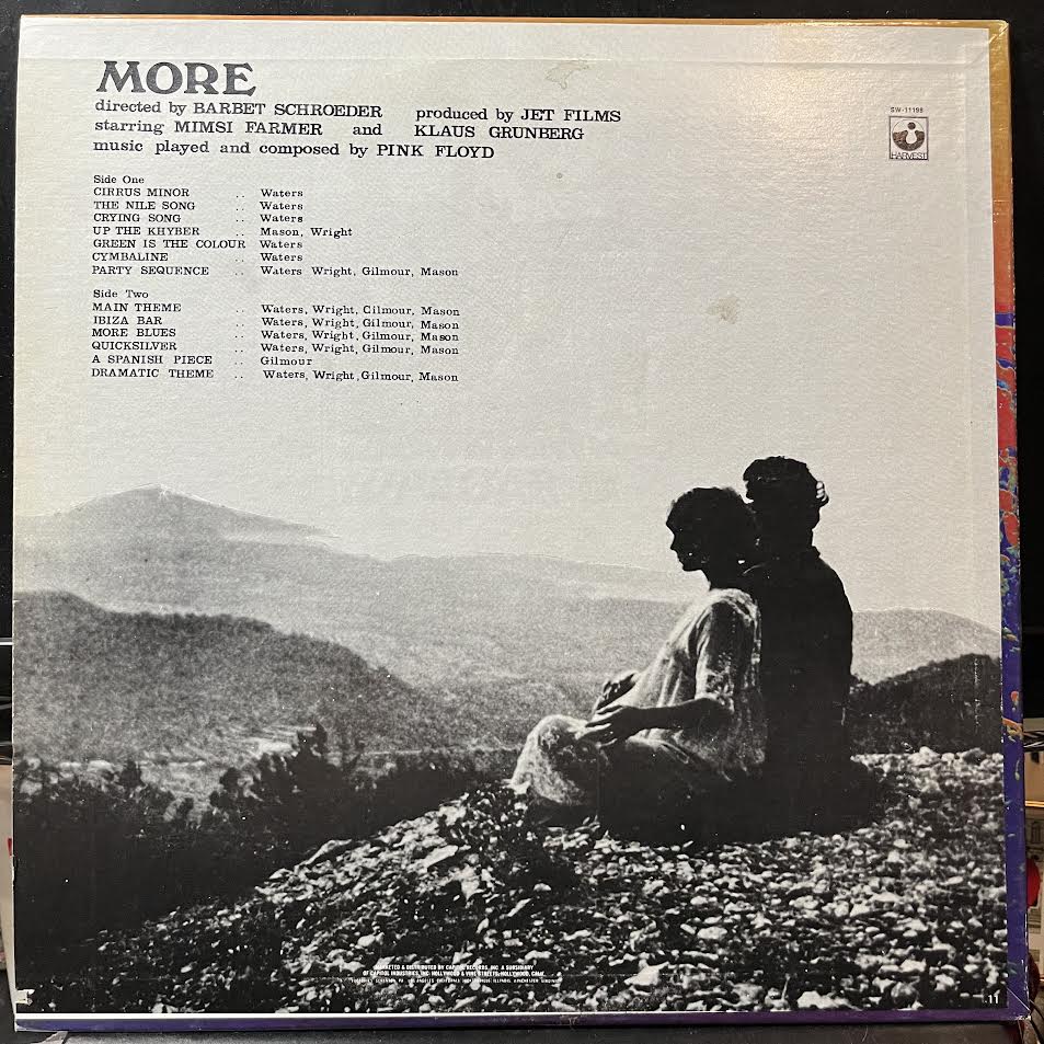 Original Motion Picture Soundtrack From The Film "More" (VINYL) | Near Mint (NM or M-) Excellent+ (EX+) - ROCK / USED *NEAR MINT*