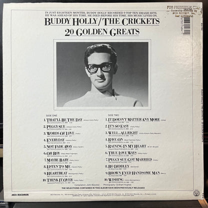 Buddy Holly / The Crickets - 20 Golden Greats (VINYL LP) | USED Near Mint (NM or M-) Near Mint (NM or M-) - ROCK / USED *NEAR MINT*
