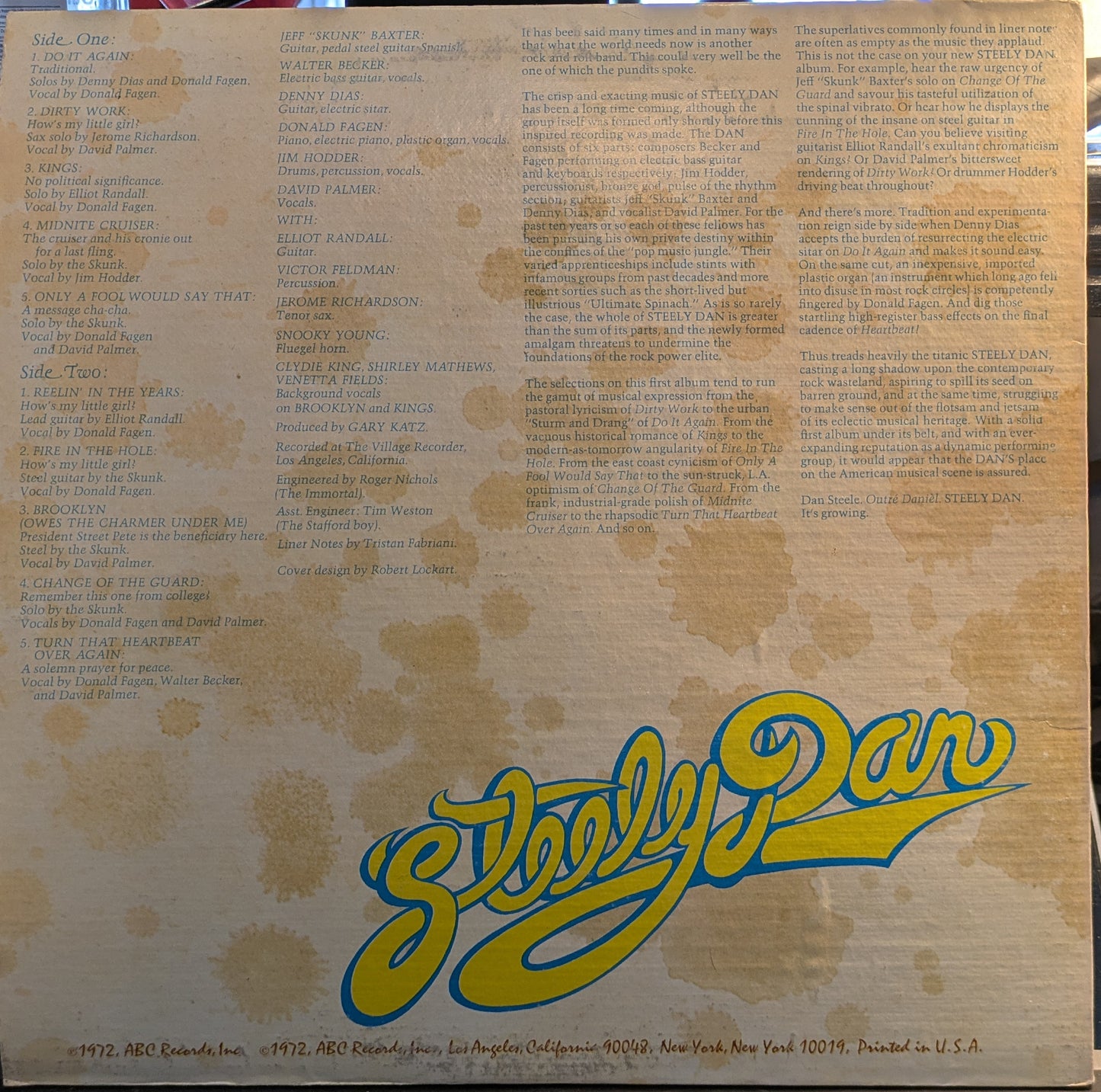 Can't Buy A Thrill (VINYL) | Near Mint (NM) Excellent (EX) - ROCK / USED *NEAR MINT*