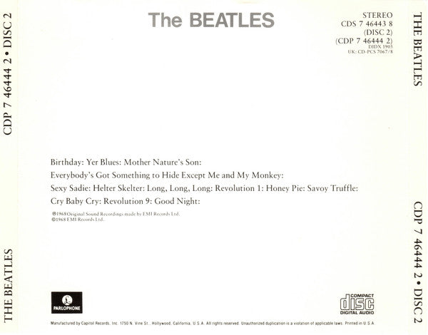 The Beatles (2xCD) | Near Mint (NM or M-) Near Mint (NM or M-) - ROCK / USED *NEAR MINT*
