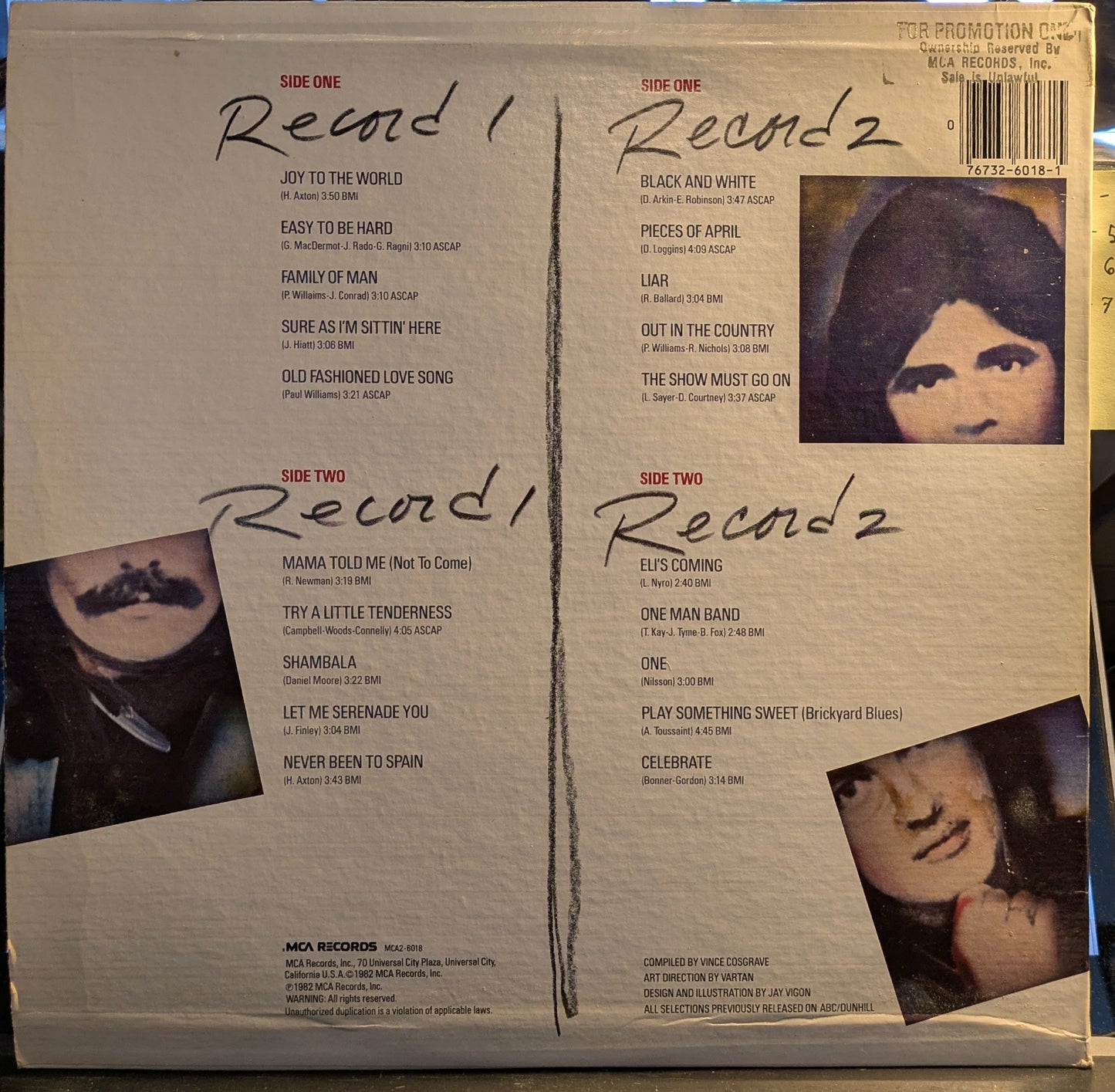 The Best Of Three Dog Night (2xVINYL) | Near Mint (NM) Excellent (EX) - ROCK / USED *NEAR MINT*