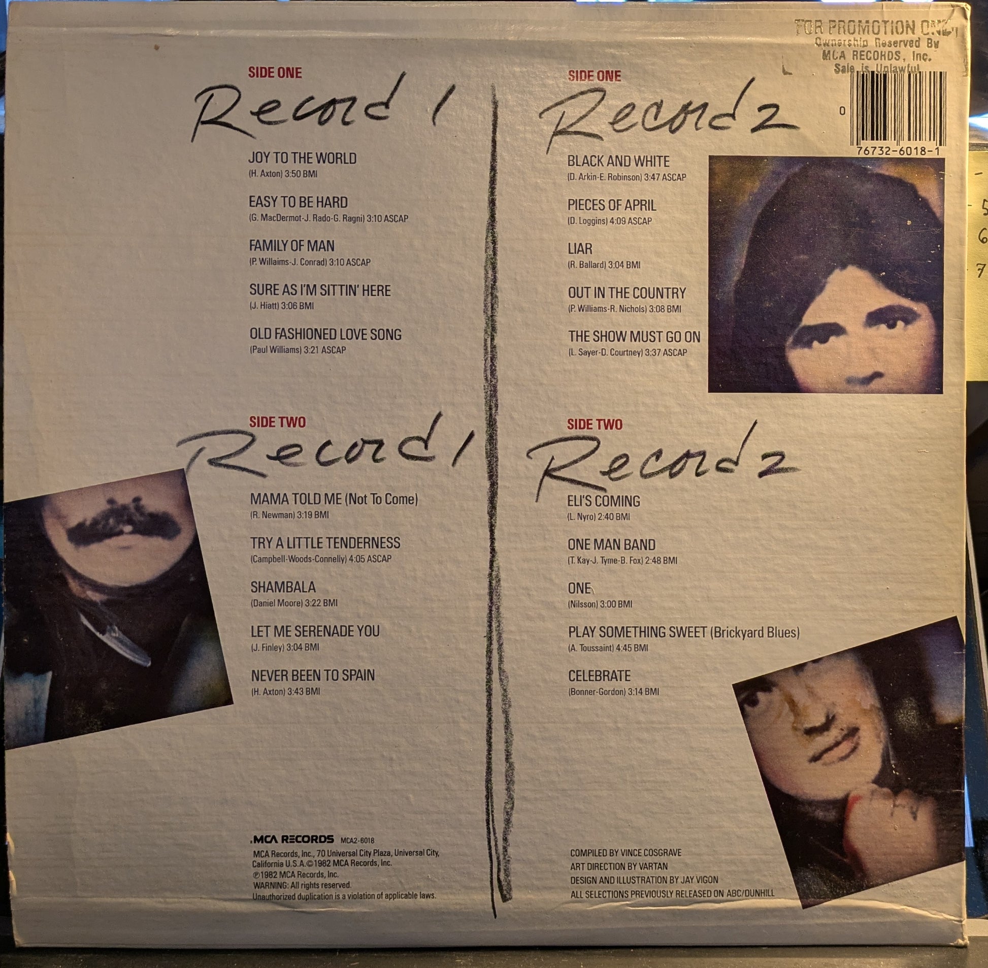 The Best Of Three Dog Night (2xVINYL) | Near Mint (NM) Excellent (EX) - ROCK / USED *NEAR MINT*