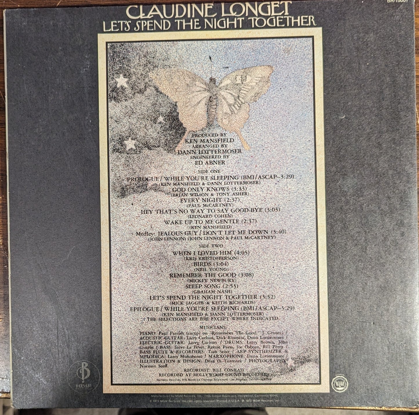 Claudine Longet - Let's Spend The Night Together | Near Mint (NM) Excellent (EX) - ROCK / USED *NEAR MINT*
