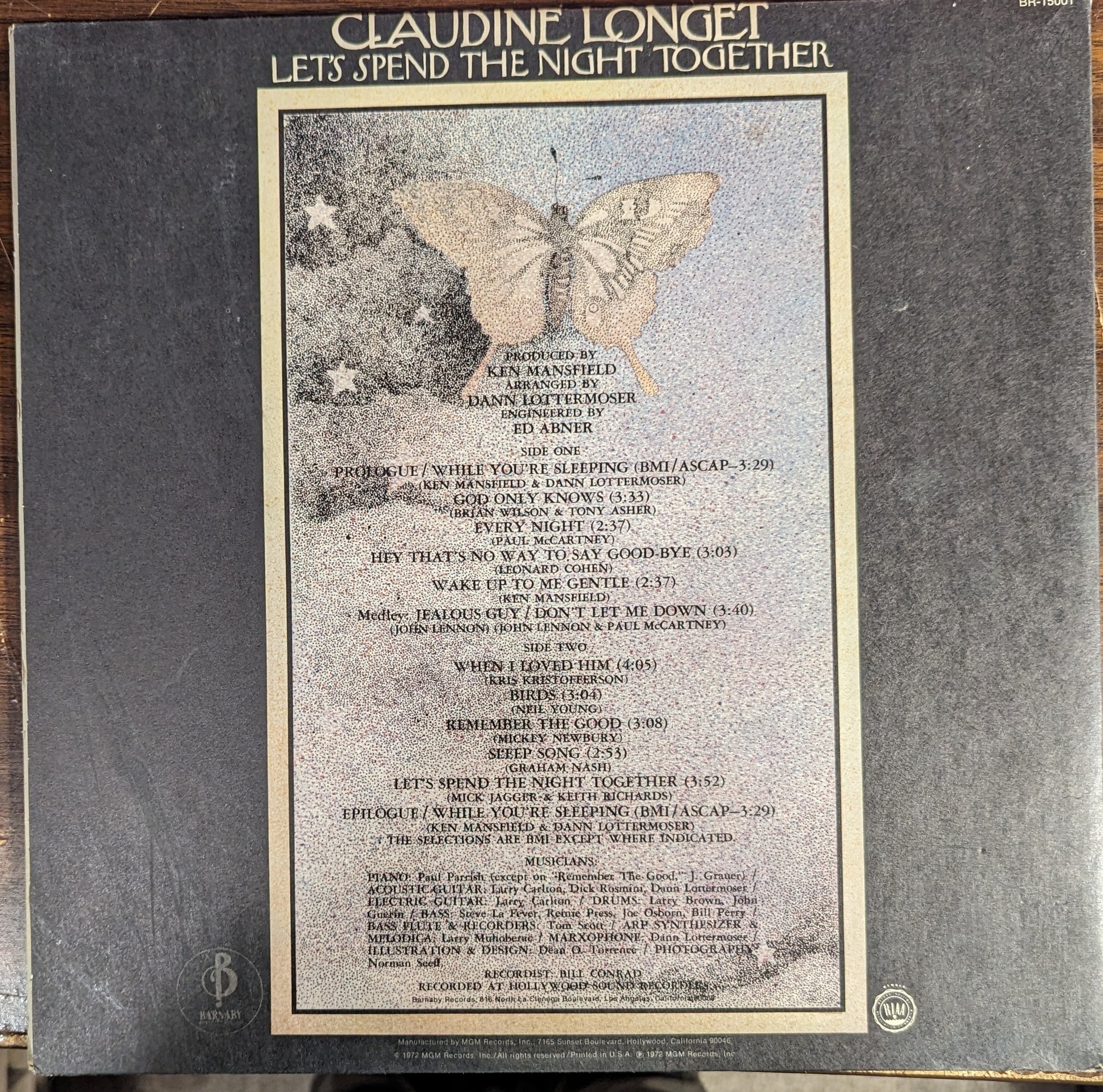 Claudine Longet - Let's Spend The Night Together | Near Mint (NM) Excellent (EX) - ROCK / USED *NEAR MINT*