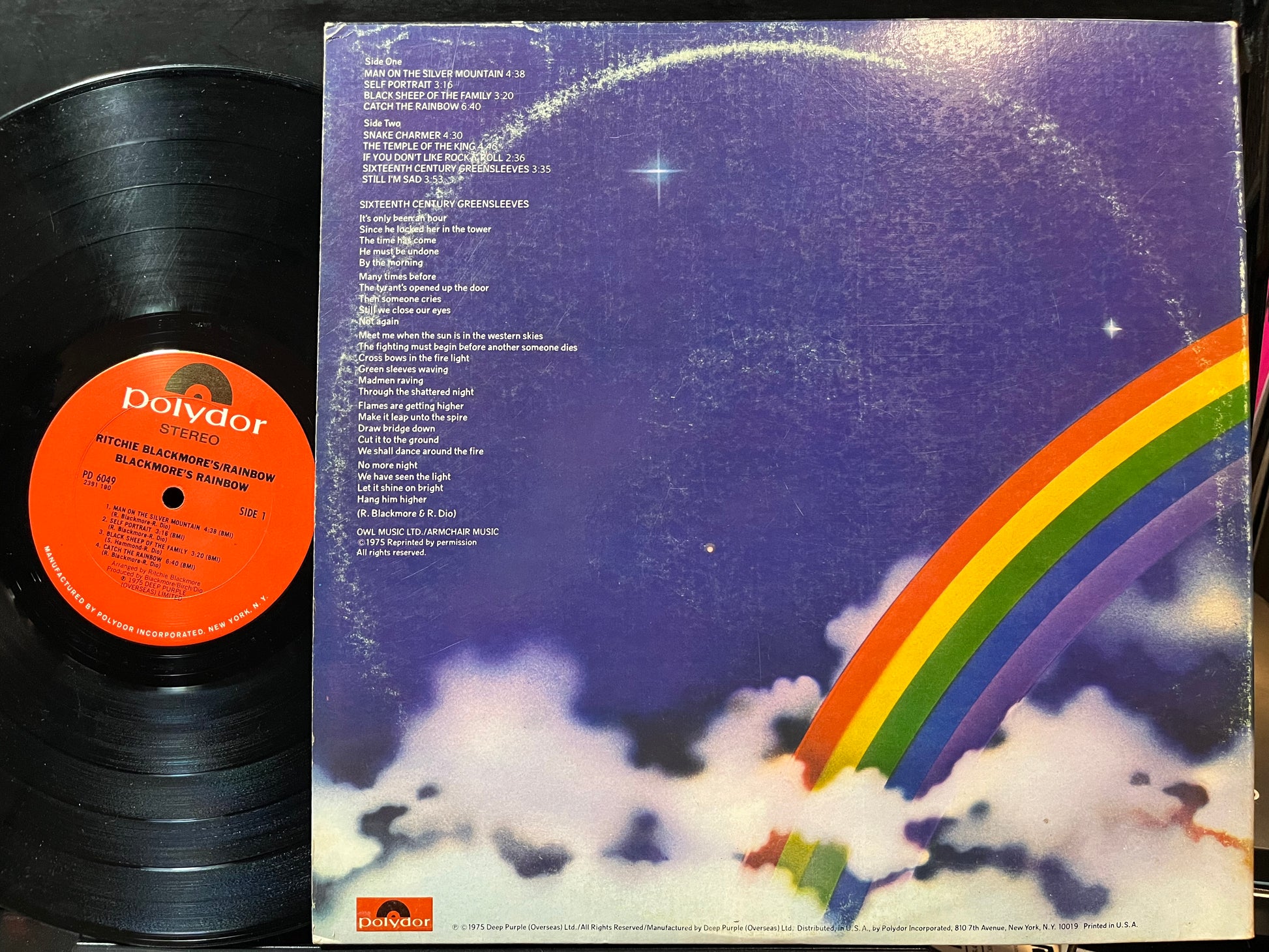 Rainbow - Ritchie Blackmore's Rainbow (VINYL) | Near Mint (NM) Very Good Plus (VG+) - ROCK / USED *NEAR MINT*