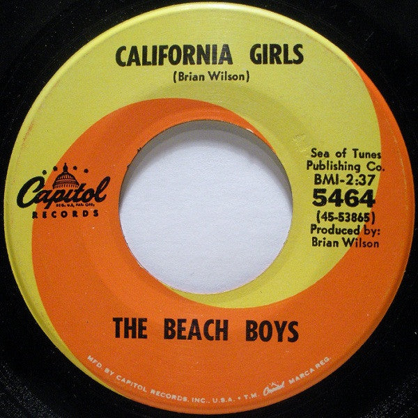 The Beach Boys - California Girls / Let Him Run Wild | Near Mint (NM) Near Mint (NM) - ROCK / USED *NEAR MINT*