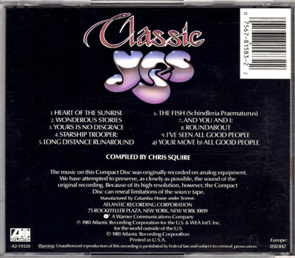 Classic Yes (CD) | Near Mint (NM) Excellent (EX)