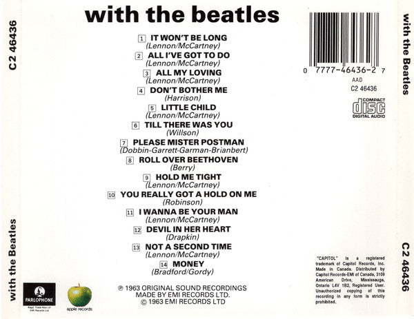 The Beatles - With The Beatles (CD CANADA) | Near Mint (NM) Excellent (EX) - ROCK / USED *NEAR MINT*