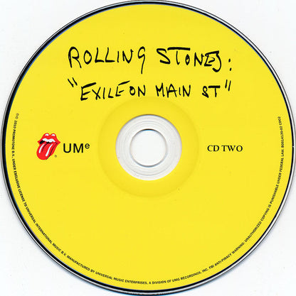 The Rolling Stones - Exile On Main St (2x CD UMe ‎– B0014130-02) | USED Near Mint (NM or M-) Near Mint (NM) - ROCK / USED *NEAR MINT*